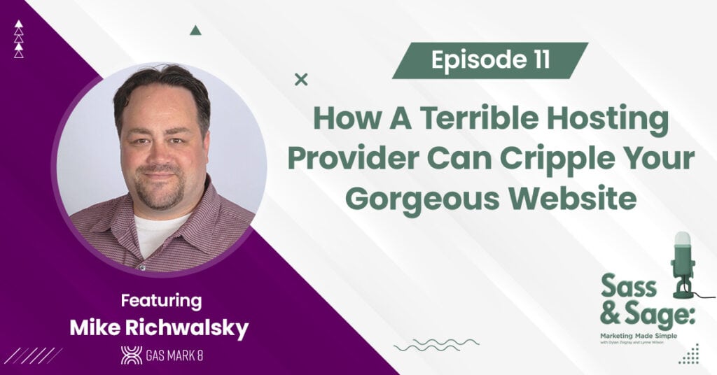 how a terrible hosting provider can cripple your gorgeous website podcast guest blog graphic