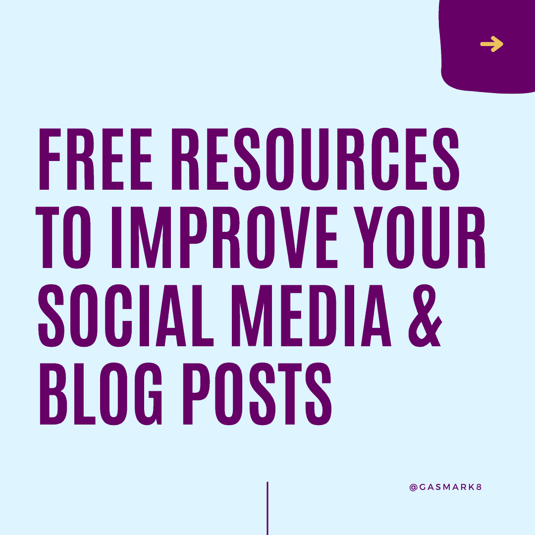 free resources to improve your social media and blog posts graphic